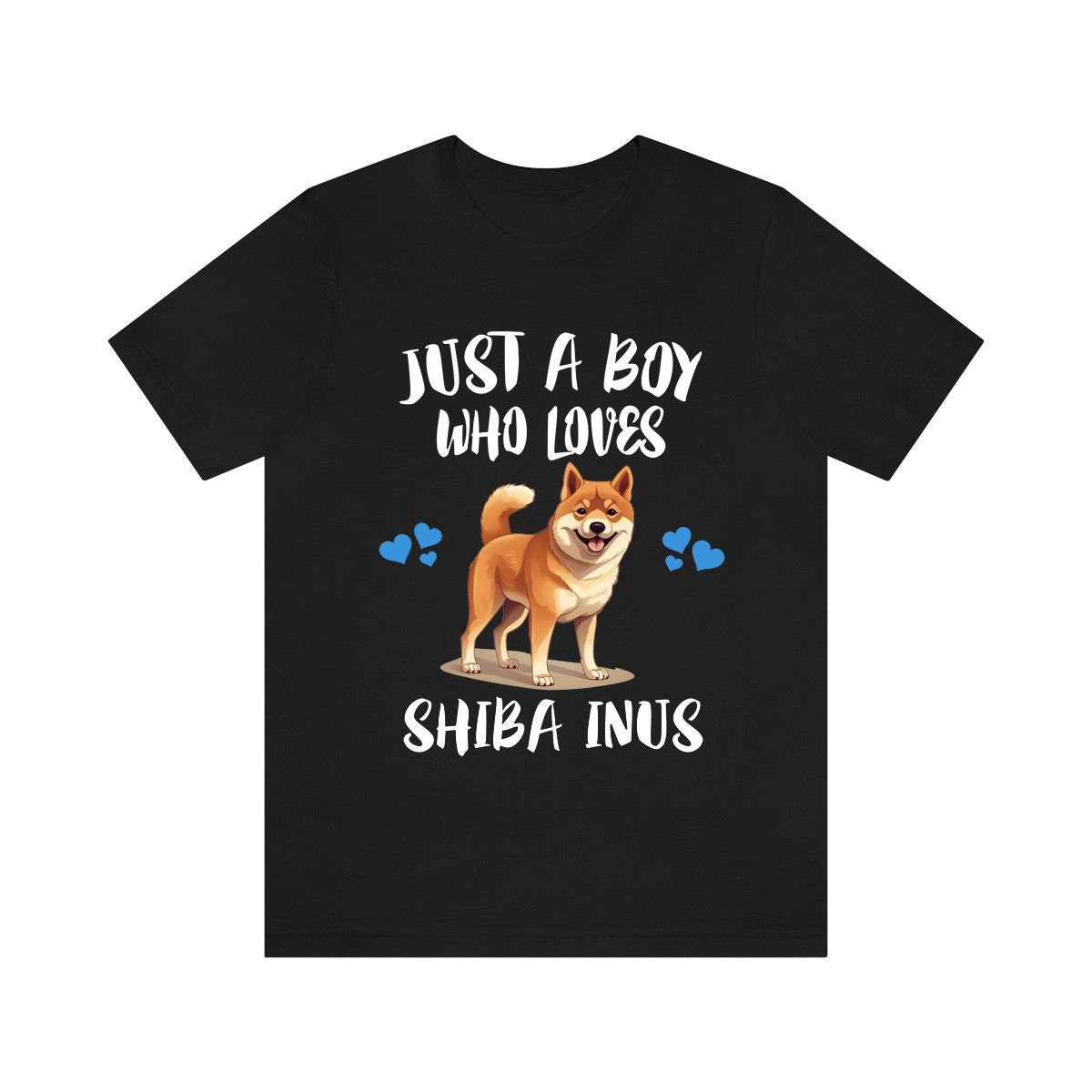Just A Boy Who Loves Shiba Inus Dogs Shirt, Dog Lover Shirt, Shiba Inu Dog, Animal Toddler Infant Kids Gift T-Shirt Image 1