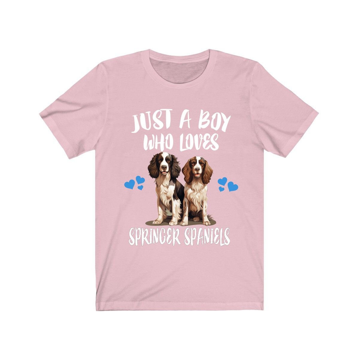 Just A Boy Who Loves Springer Spaniels Dogs Shirt, Dog Lover Shirt, Springer Spaniel Dog, Animal Toddler Infant Kids Gift T-Shirt Image 4