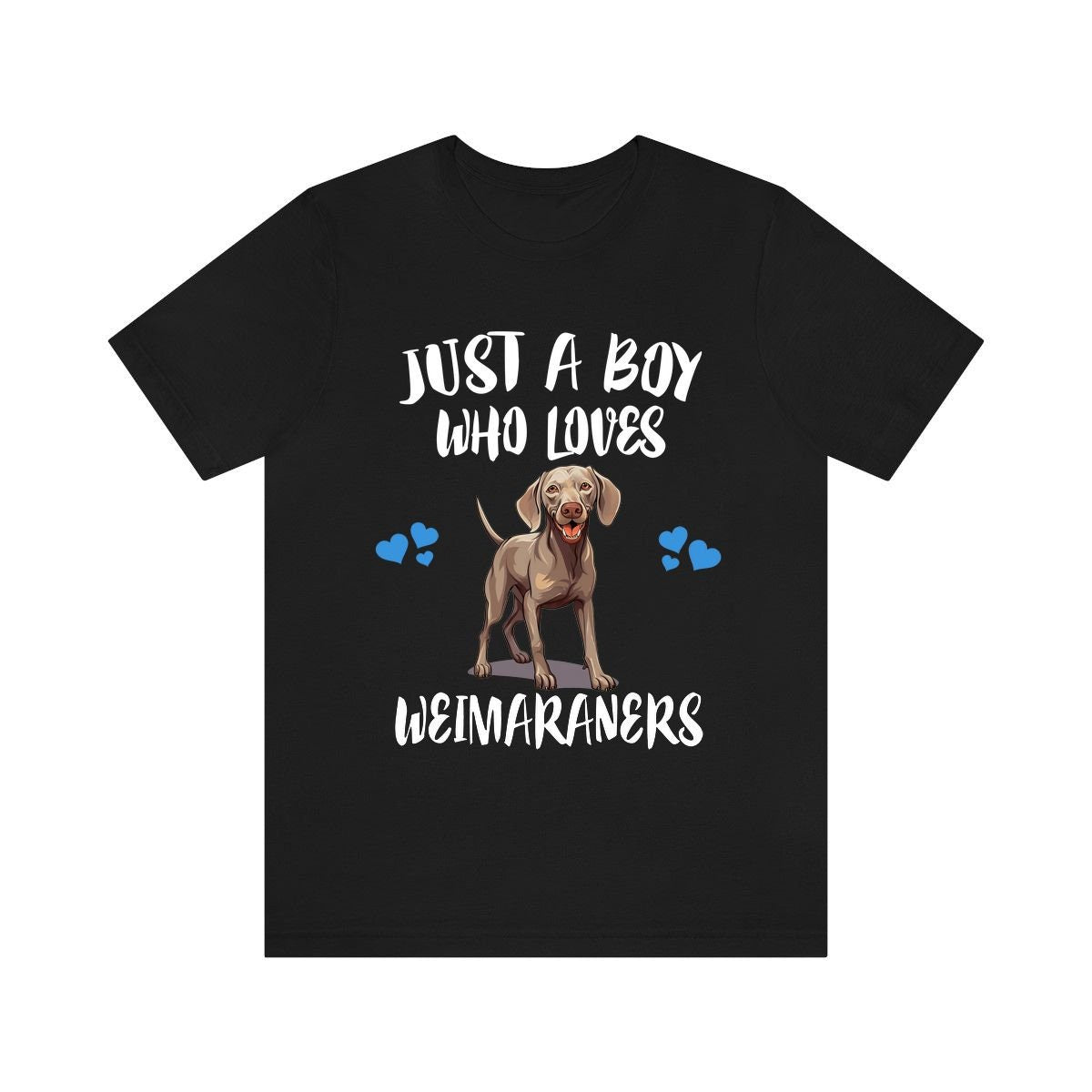 Just A Boy Who Loves Weimaraners Dogs Shirt, Dog Lover Shirt, Weimaraner Dog, Animal Toddler Infant Kids Gift T-Shirt Image 2