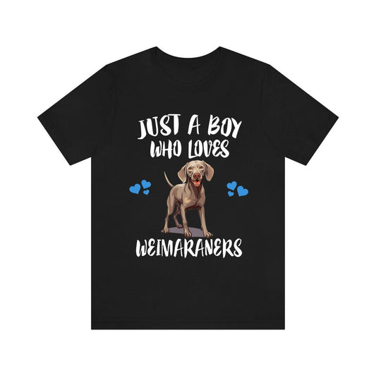 Just A Boy Who Loves Weimaraners Dogs Shirt - Weimaraner print design