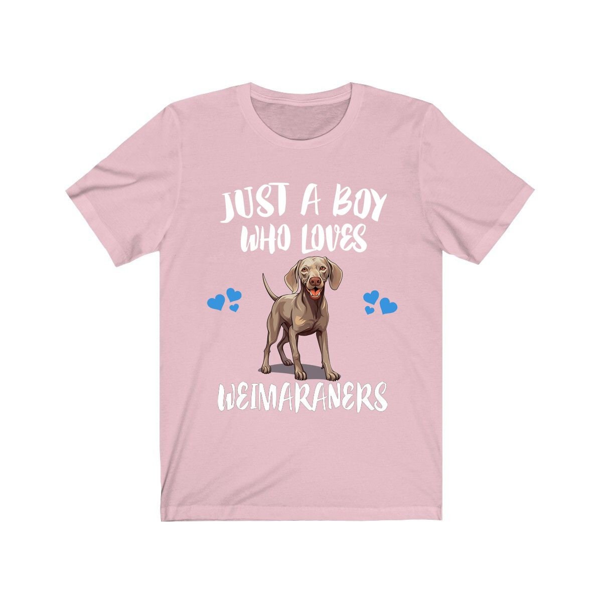 Just A Boy Who Loves Weimaraners Dogs Shirt, Dog Lover Shirt, Weimaraner Dog, Animal Toddler Infant Kids Gift T-Shirt Image 4
