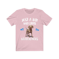 Just A Boy Who Loves Weimaraners Dogs Shirt - Weimaraner print design