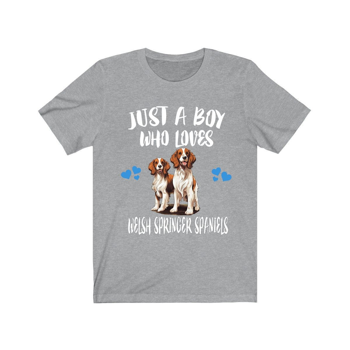 Just A Boy Who Loves Welsh Springer Spaniels Shirt, Dog Lover Shirt, Welsh Springer Spaniel Dog, Animal Toddler Infant Kids Gift T-Shirt Image 3