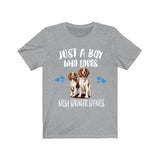 Just A Boy Who Loves Welsh Springer Spaniels Shirt, Dog Lover Shirt, Welsh Springer Spaniel Dog, Animal Toddler Infant Kids Gift T-Shirt Image 3
