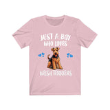Just A Boy Who Loves Welsh Terriers Shirt, Dog Lover Shirt, Welsh Terrier Dog, Animal Toddler Infant Kids Gift T-Shirt Image 4