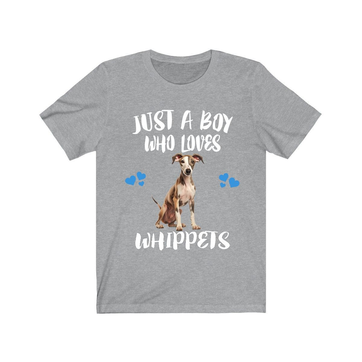 Just A Boy Who Loves Whippets Dogs Shirt, Dog Lover Shirt, Whippet Dog, Animal Toddler Infant Kids Gift T-Shirt Image 3