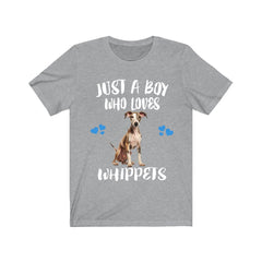 Just A Boy Who Loves Whippets Dogs Shirt - Whippet print design