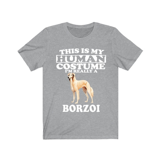 This Is My Human Costume I'm Really A Borzoi Shirt - Borzoi print design