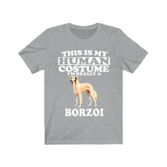 This Is My Human Costume I'm Really A Borzoi Shirt - Borzoi print design