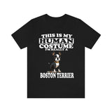 This Is My Human Costume I'm Really A Boston Terrier Shirt, Dog Lover Shirt, Boston Terrier Dog, Animal Toddler Infant Kids Gift T-Shirt Image 2