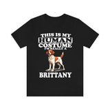 This Is My Human Costume I'm Really A Brittany Spaniel Shirt, Dog Lover Shirt, Brittany Spaniel Dog, Animal Toddler Infant Kids Gift T-Shirt Image 4