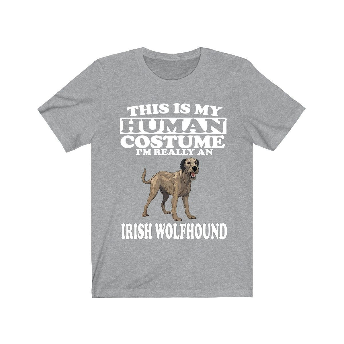 This Is My Human Costume I'm Really An Irish Wolfhound Dog Shirt, Dog Lover Shirt, Irish Wolfhound Dog, Animal Toddler Infant Kids T-Shirt Image 3