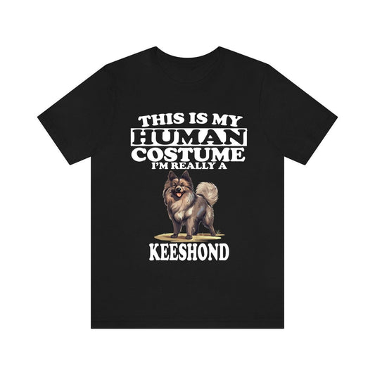 This Is My Human Costume I'm Really A Keeshond Shirt - Keeshond print design