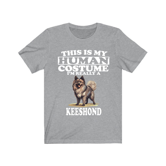 This Is My Human Costume I'm Really A Keeshond Shirt - Keeshond print design