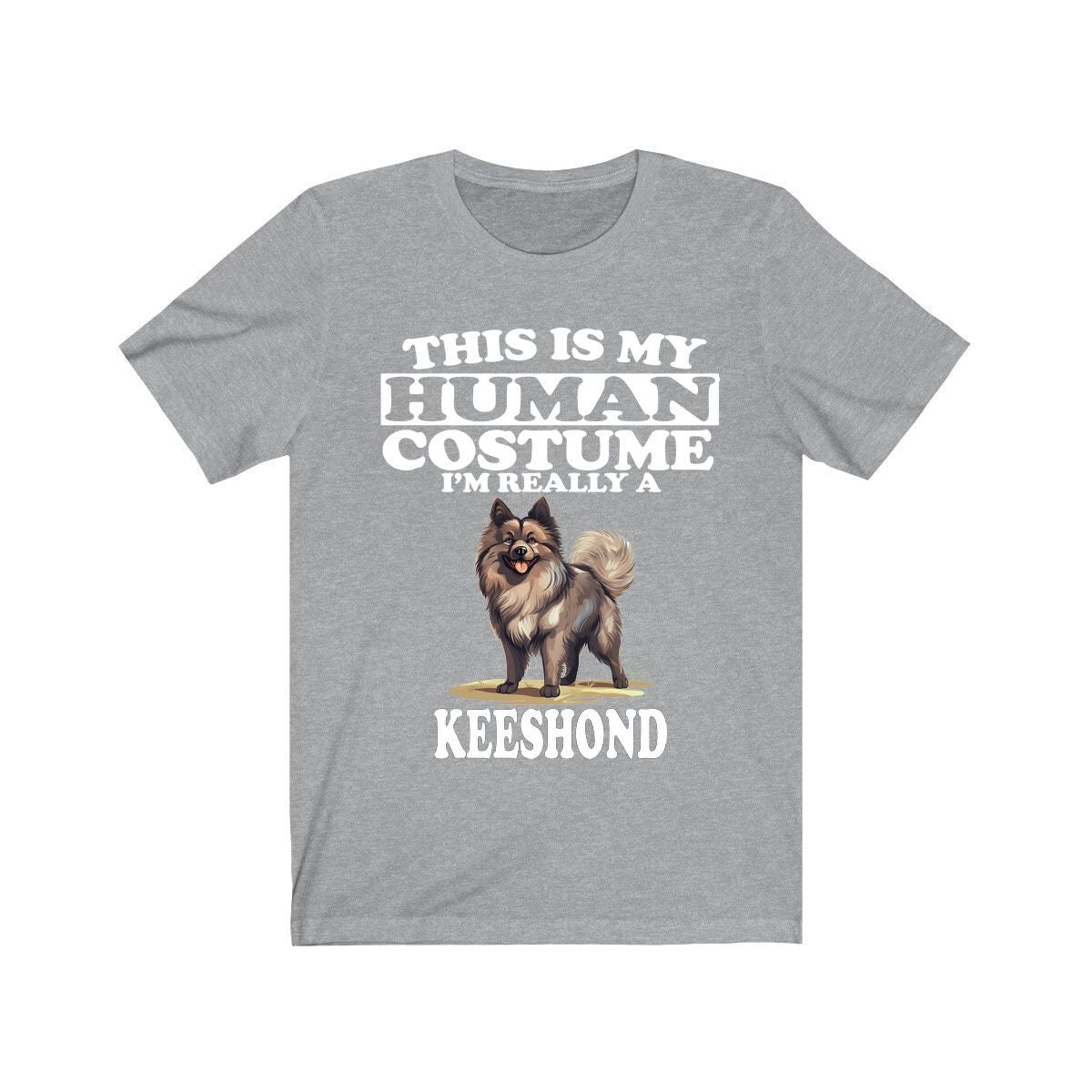 This Is My Human Costume I'm Really A Keeshond Dog Shirt, Dog Lover Shirt, Keeshond Dog, Animal Toddler Infant Kids Gift T-Shirt Image 1