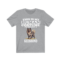 This Is My Human Costume I'm Really A Keeshond Shirt - Keeshond print design