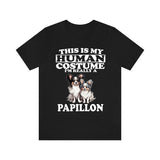 This Is My Human Costume I'm Really A Papillon Dog Shirt, Dog Lover Shirt, Papillon Dog, Animal Toddler Infant Kids Gift T-Shirt Image 2