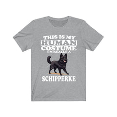 This Is My Human Costume I'm Really A Schipperke Shirt - Schipperke print design