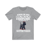 This Is My Human Costume I'm Really A Scottish Terrier Shirt, Dog Lover Shirt, Scottish Terrier Dog, Animal Toddler Infant Kids Gift T-Shirt Image 1