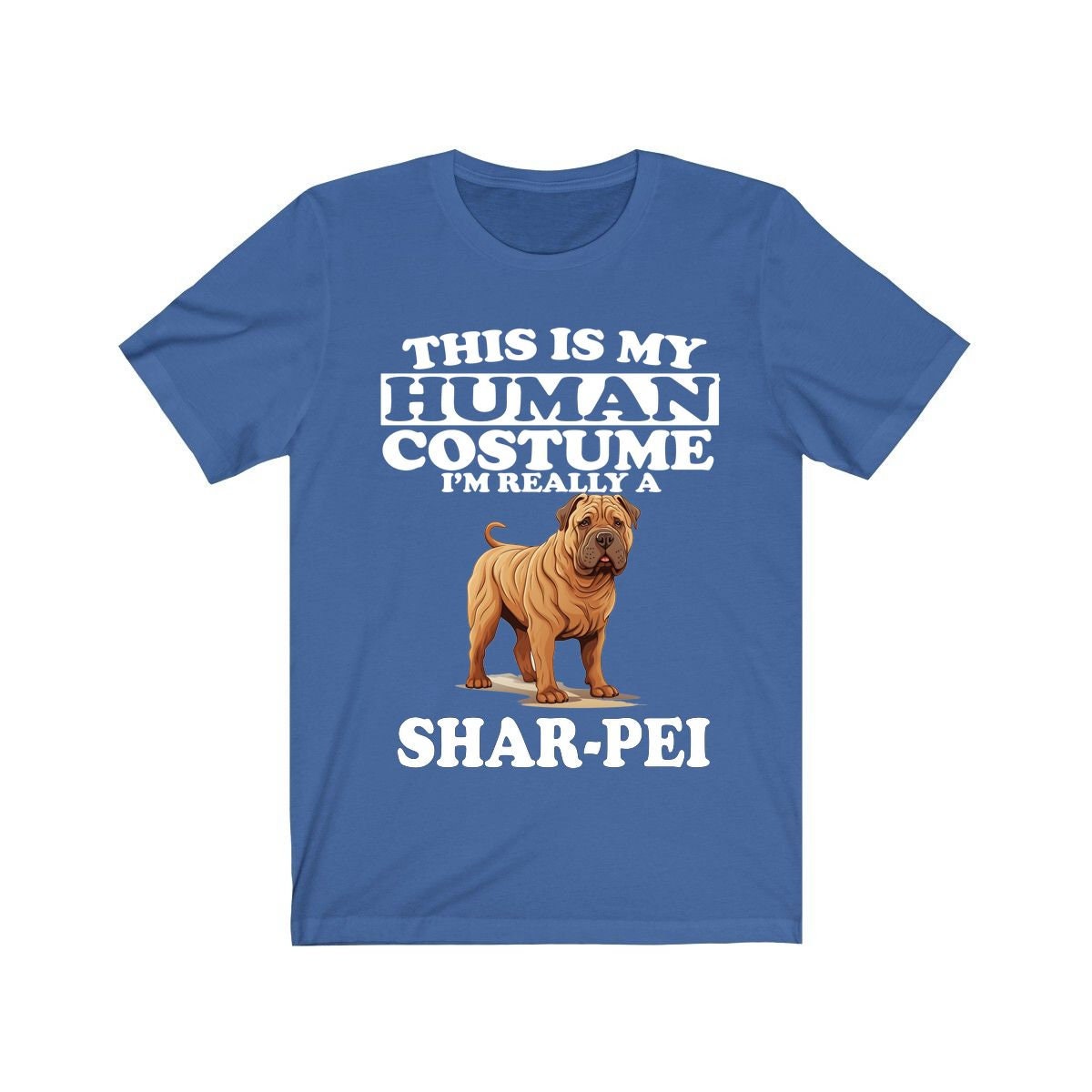 This Is My Human Costume I'm Really A Shar-pei Dog Shirt, Dog Lover Shirt, Shar-pei Dog, Animal Toddler Infant Kids Gift T-Shirt Image 4