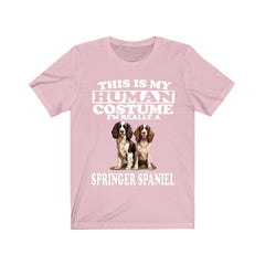 This Is My Human Costume I'm Really A Springer Spaniel Shirt - Springer print design
