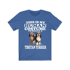 This Is My Human Costume I'm Really A Tibetan Terrier Shirt - Tibetan Terrier print