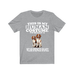 This Is My Human Costume I'm Really A Welsh Springer Spaniel Shirt - Welsh Springer print