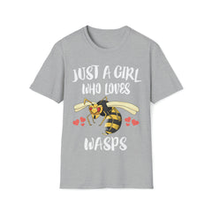 Just A Girl Who Loves Wasps Shirt - wasp print design