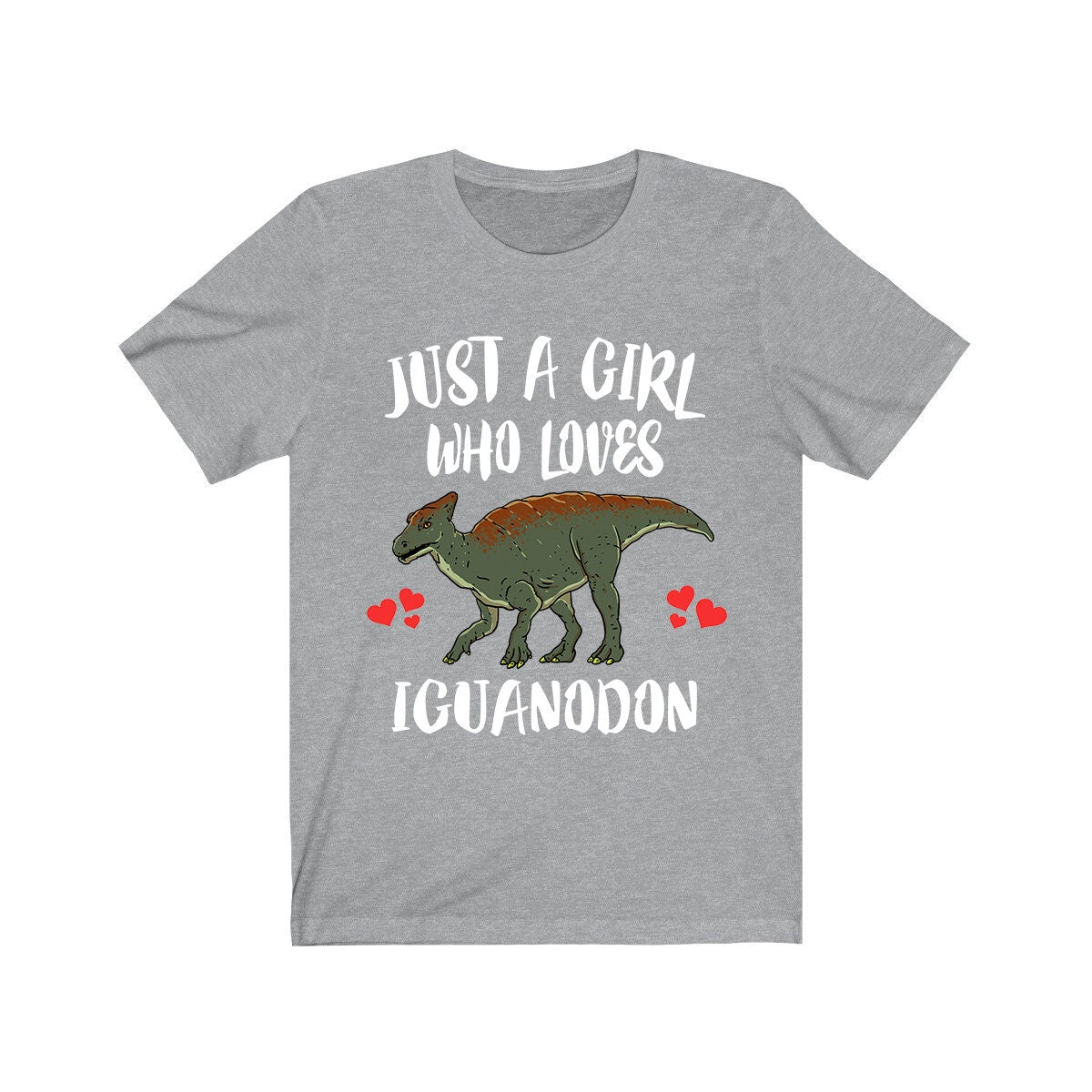 Just A Girl Who Loves Iguanodon Dinosaur Shirt, Iguanodon Lover Shirt, Iguanodon Animal Lover Adult Toddler Infant Kids Gift T-Shirt Image 3