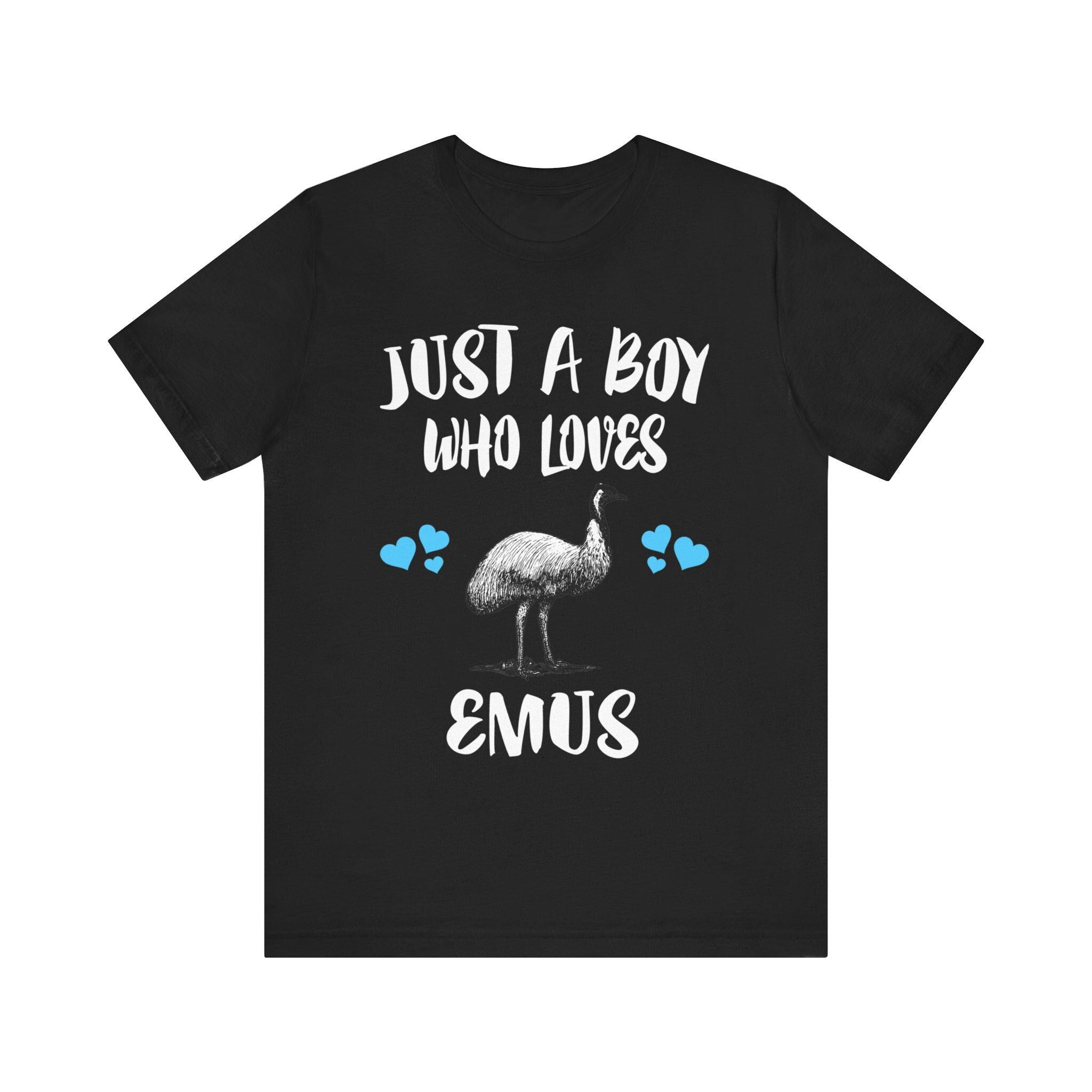 Just A Boy Who Loves Emus Birds Shirt, Emu Lover Shirt, Emu Lover Gift, Bird Shirt, Animal Adult Toddler Kids T-Shirt Image 3