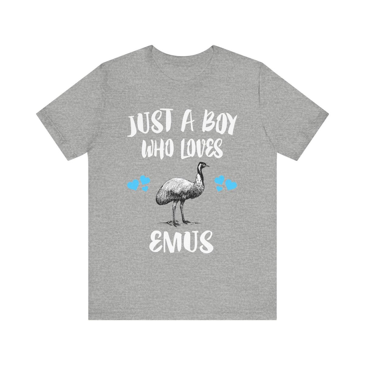 Just A Boy Who Loves Emus Birds Shirt, Emu Lover Shirt, Emu Lover Gift, Bird Shirt, Animal Adult Toddler Kids T-Shirt Image 1