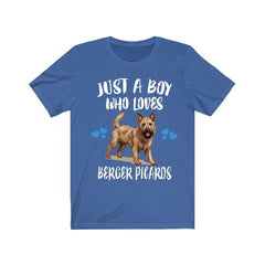 Just a boy who loves Berger Picards French herding dog breed tee