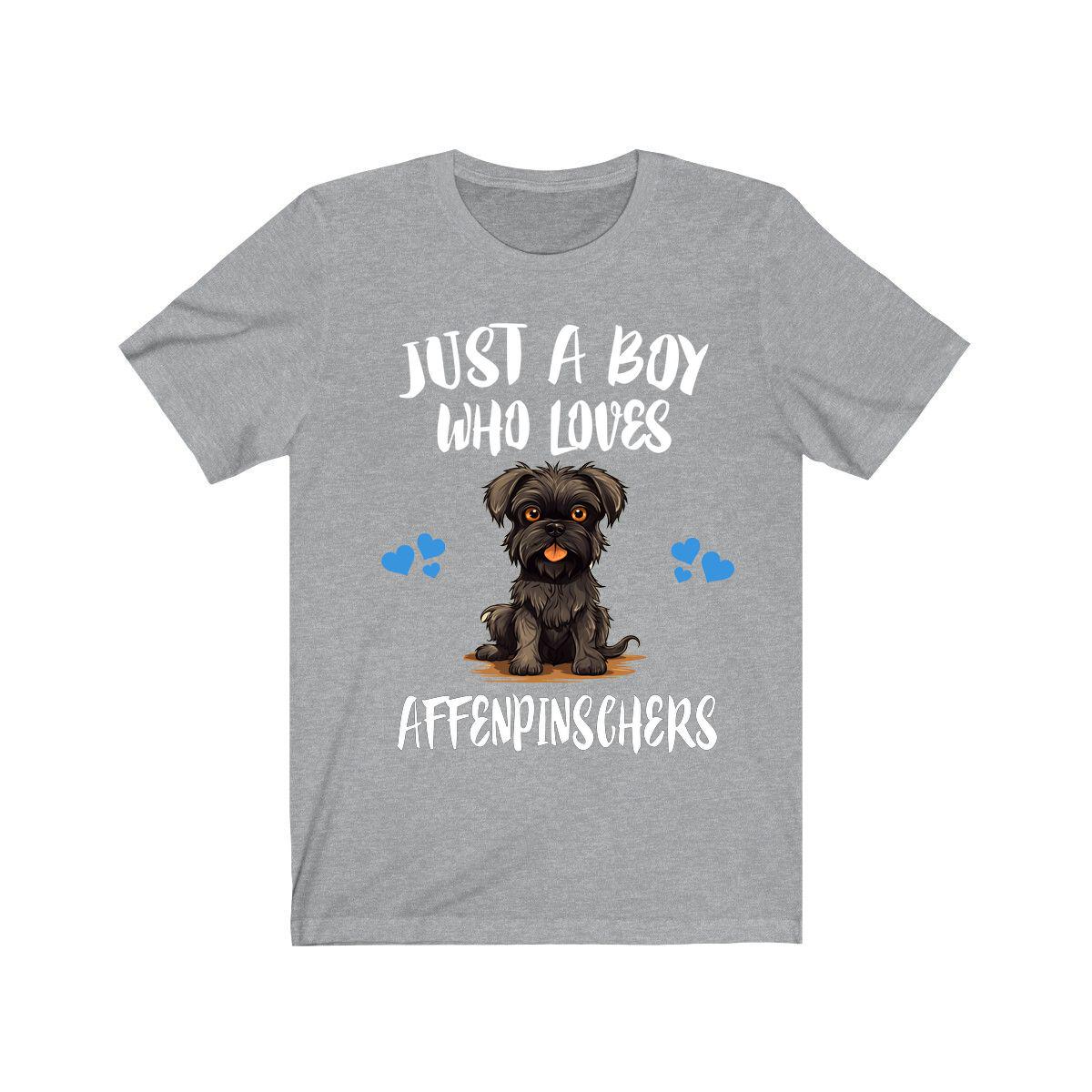 Just A Boy Who Loves Affenpinschers Shirt, Dog Lover Shirt, Affenpinschers Dog, Animal Toddler Infant Kids Gift T-Shirt Image 1