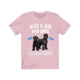 Just A Boy Who Loves Black Russian Terriers Shirt, Dog Lover Shirt, Black Russian Terrier Dog, Animal Toddler Infant Kids Gift T-Shirt Image 4