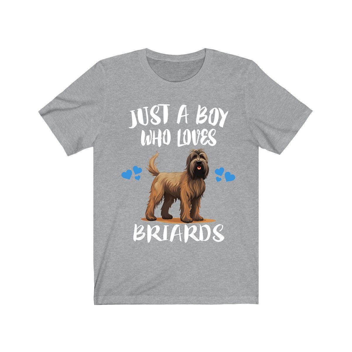Just A Boy Who Loves Briards Shirt, Dog Lover Shirt, Briard Dog, Animal Toddler Infant Kids Gift T-Shirt Image 3