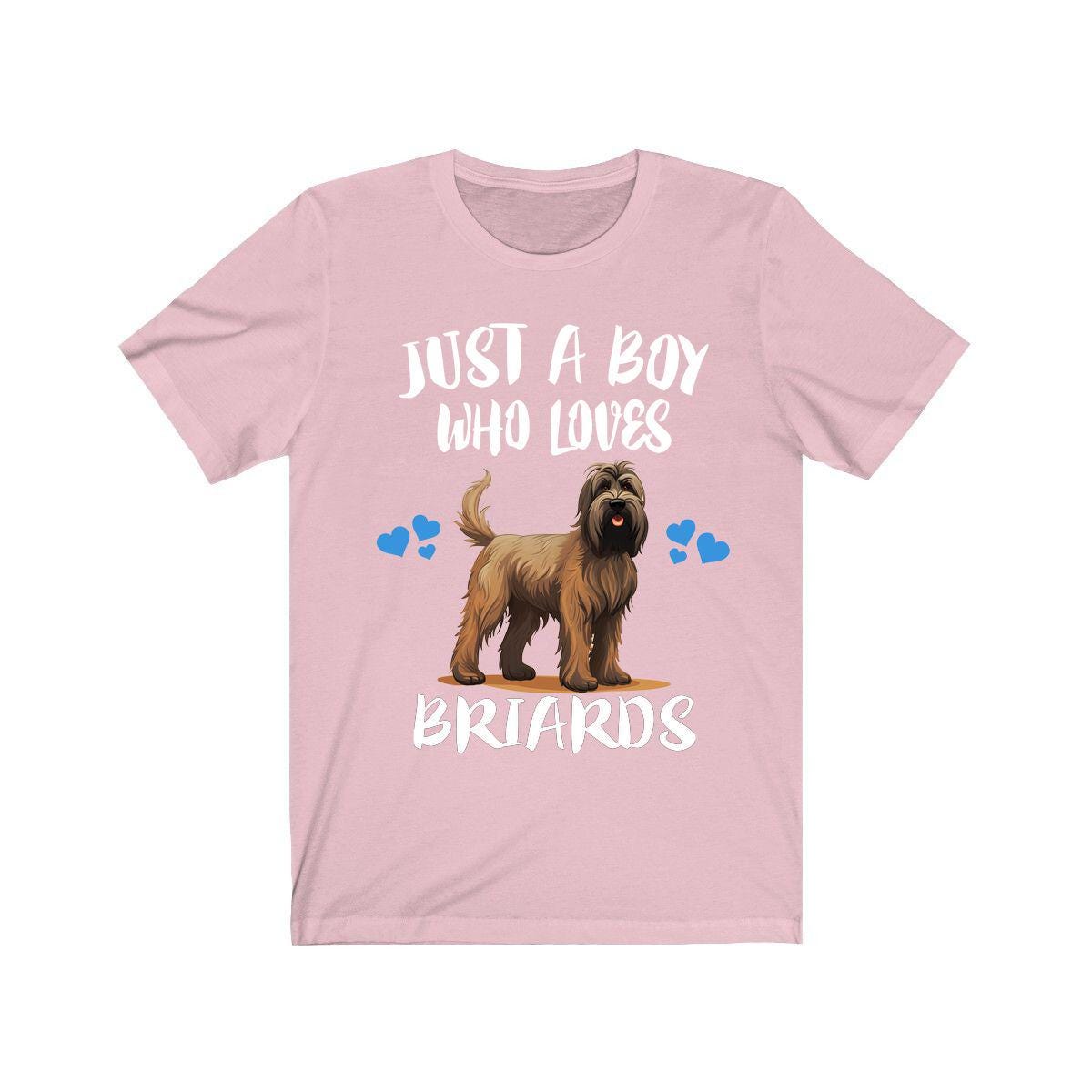 Just A Boy Who Loves Briards Shirt, Dog Lover Shirt, Briard Dog, Animal Toddler Infant Kids Gift T-Shirt Image 4
