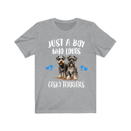 Just a boy who loves Cesky terriers Czech bearded terrier breed tee