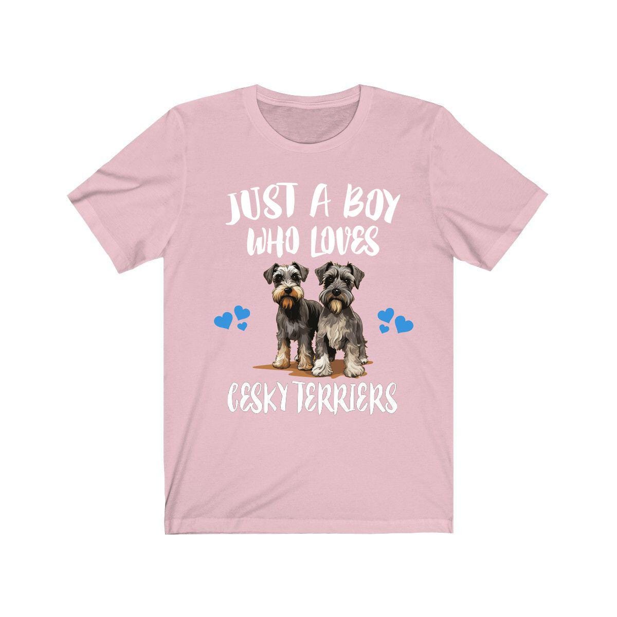 Just A Boy Who Loves Cesky Terriers Shirt, Dog Lover Shirt, Cesky Terrier Dog, Animal Toddler Infant Kids Gift T-Shirt Image 4