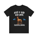 Just A Boy Who Loves Pharaoh Hounds Shirt, Dog Lover Shirt, Pharaoh Hound Dog, Animal Toddler Infant Kids Gift T-Shirt Image 2