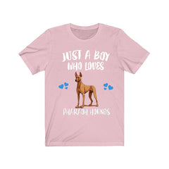 Just a boy who loves Pharaoh hounds Maltese ancient sighthound dog tee