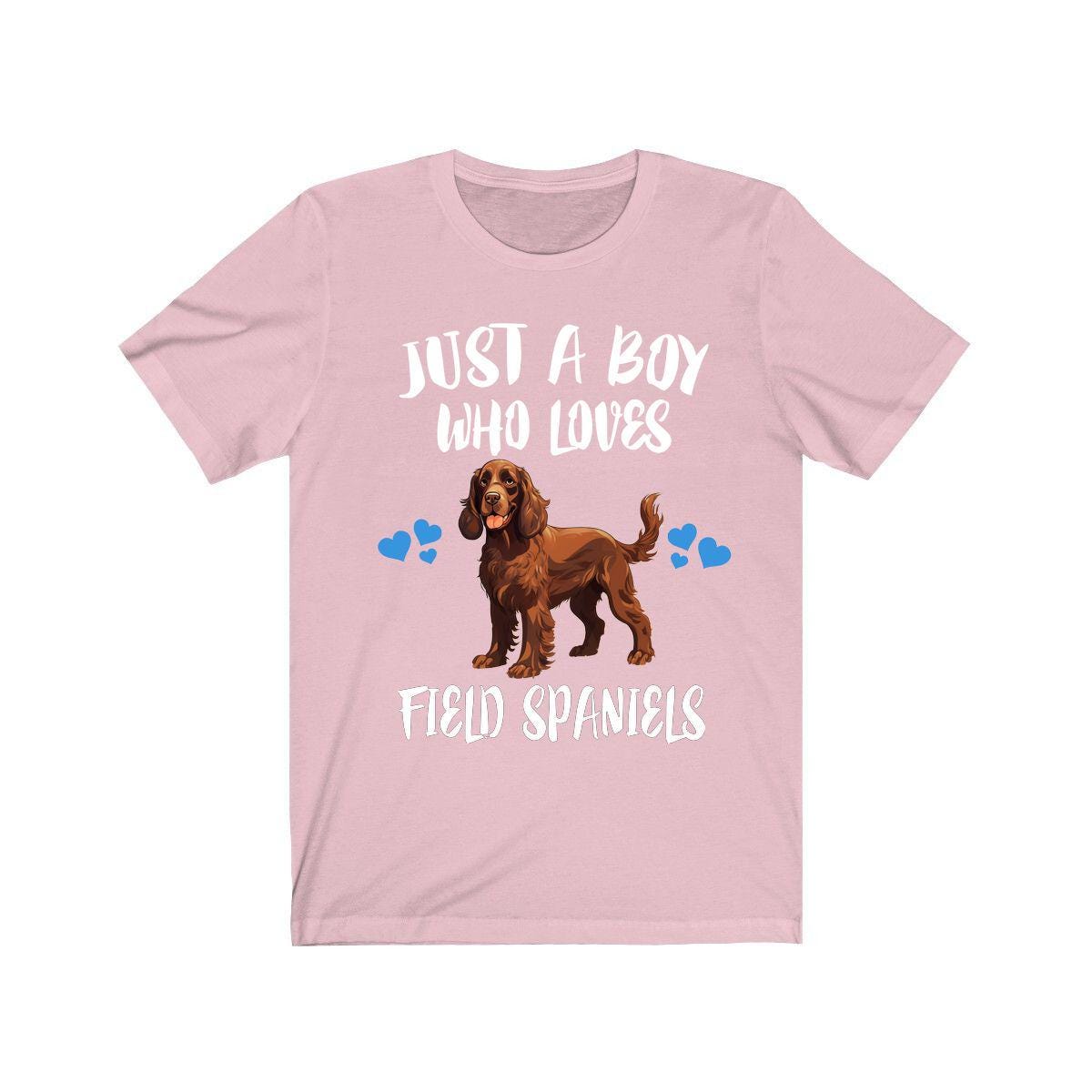 Just A Boy Who Loves Field Spaniels Shirt, Dog Lover Shirt, Field Spaniel Dog, Animal Toddler Infant Kids Gift T-Shirt Image 4