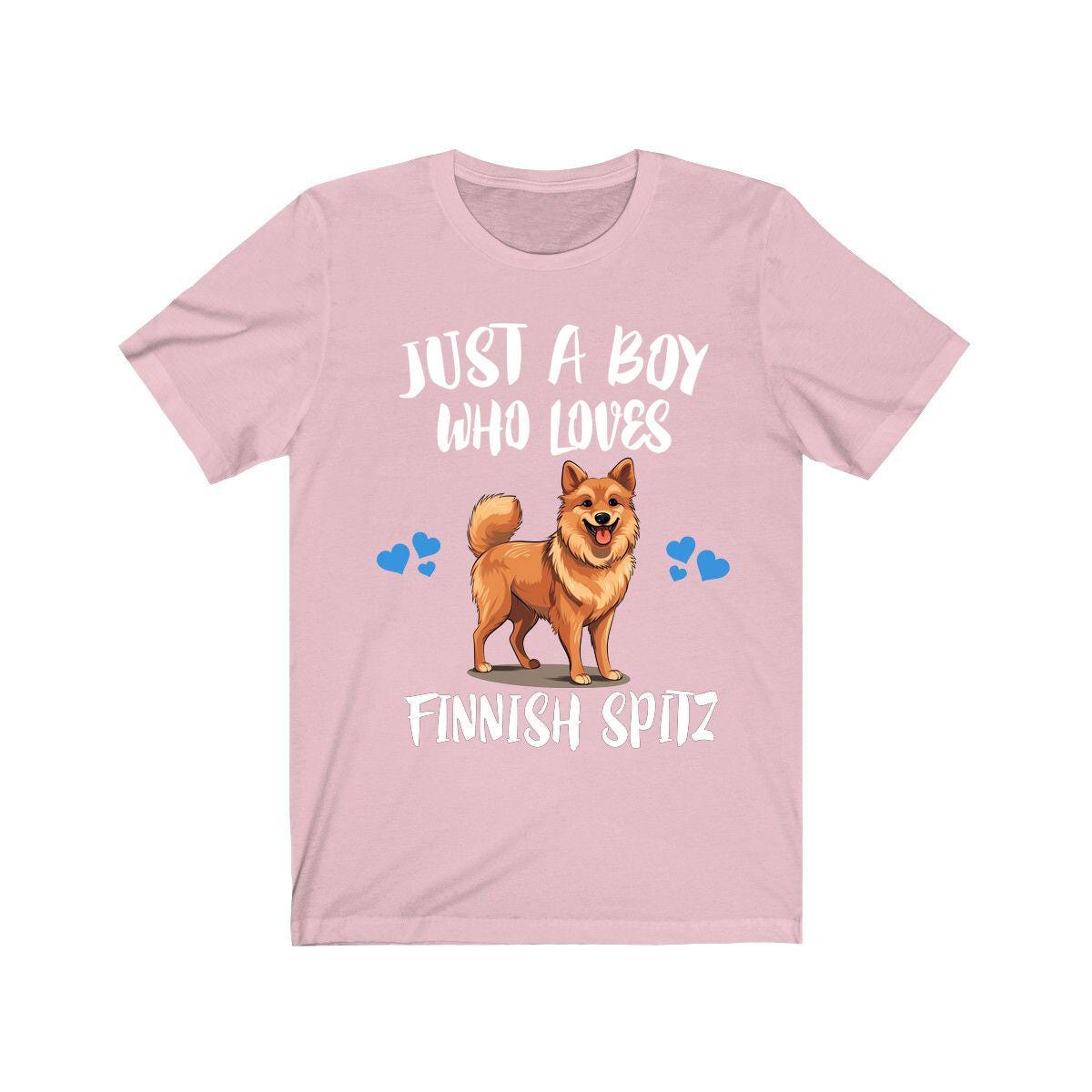 Just A Boy Who Loves Finnish Spitz Shirt, Dog Lover Shirt, Finnish Spitz Dog, Animal Toddler Infant Kids Gift T-Shirt Image 4