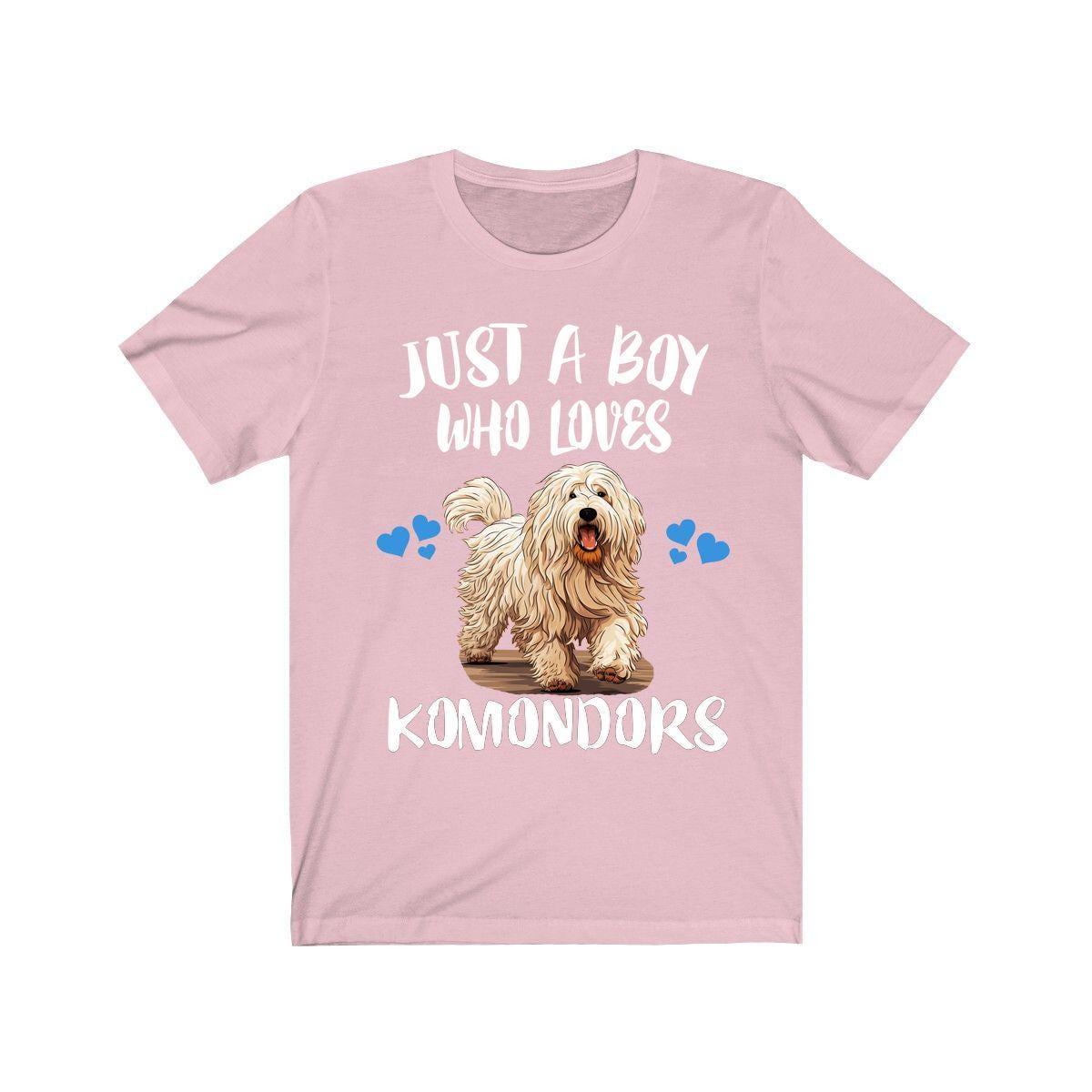 Just A Boy Who Loves Komondors Shirt, Dog Lover Shirt, Komondor Dog, Animal Toddler Infant Kids Gift T-Shirt Image 4