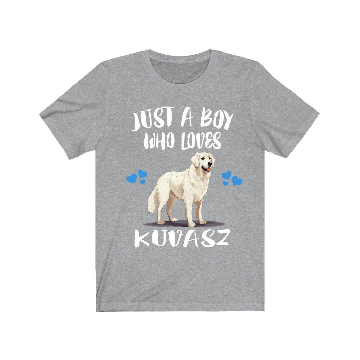 Just A Boy Who Loves Kuvasz Shirt, Dog Lover Shirt, Kuvasz Dog, Animal Toddler Infant Kids Gift T-Shirt Image 3