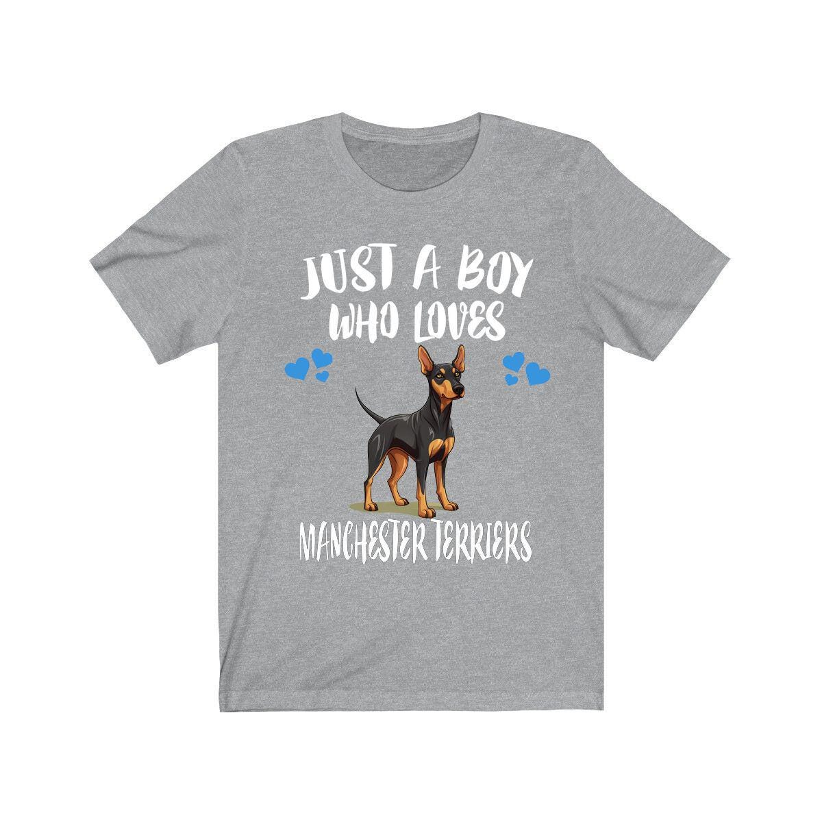 Just A Boy Who Loves Manchester Terriers Shirt, Dog Lover Shirt, Manchester Terrier Dog, Animal Toddler Infant Kids Gift T-Shirt Image 3