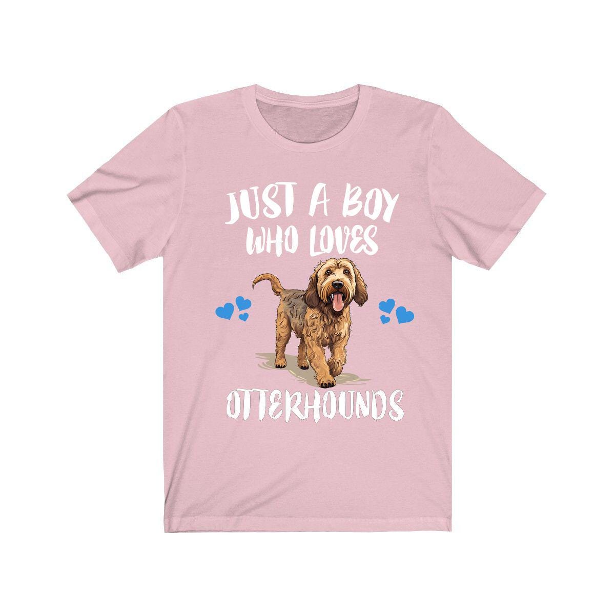 Just A Boy Who Loves Otterhounds Dogs Shirt, Dog Lover Shirt, Otterhound Dog, Animal Toddler Infant Kids Gift T-Shirt Image 4