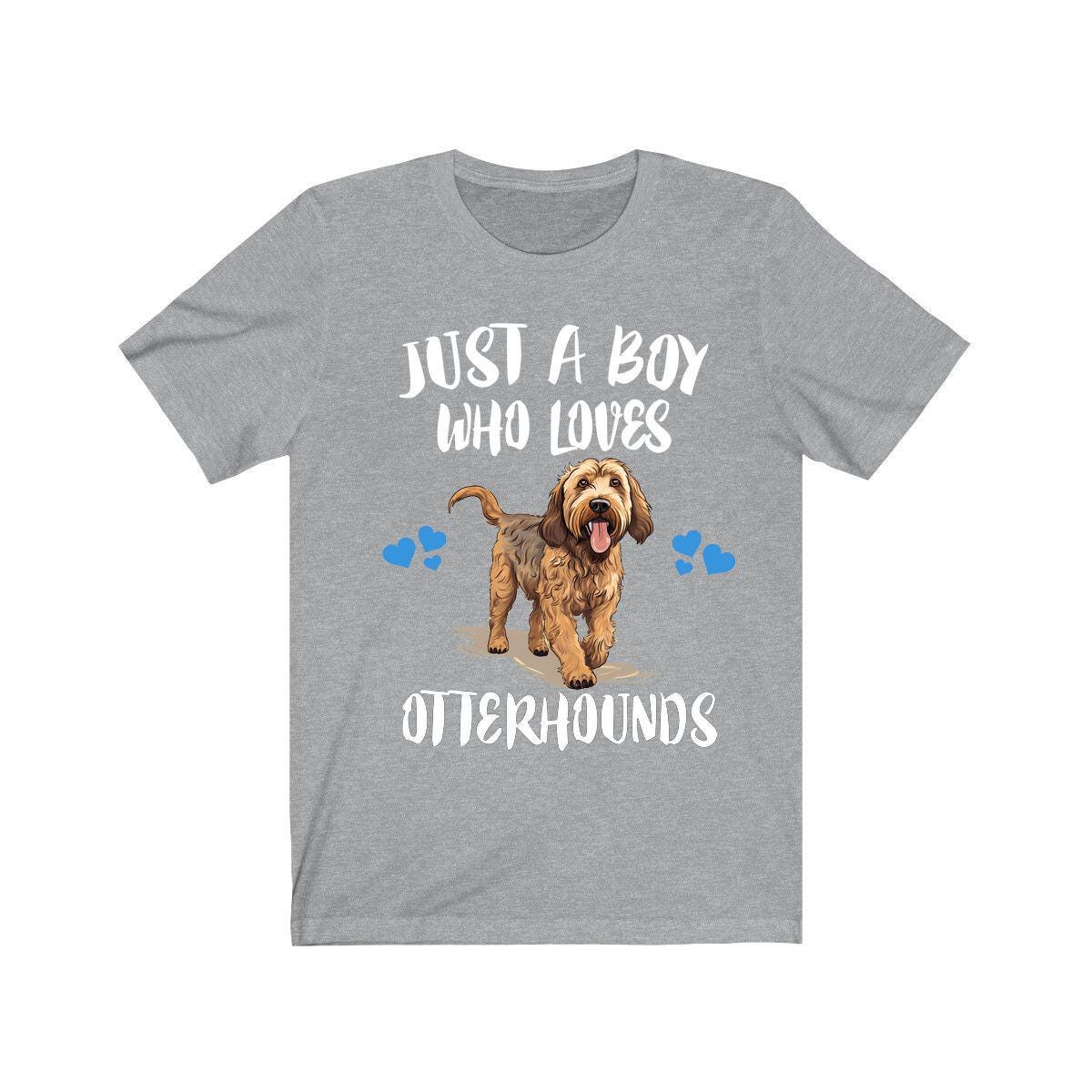 Just A Boy Who Loves Otterhounds Dogs Shirt, Dog Lover Shirt, Otterhound Dog, Animal Toddler Infant Kids Gift T-Shirt Image 3