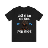 Just A Boy Who Loves Puli Dogs Shirt, Dog Lover Shirt, Puli Dog, Animal Toddler Infant Kids Gift T-Shirt Image 2