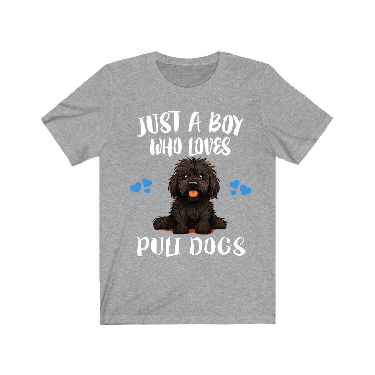 Just A Boy Who Loves Puli Dogs Shirt, Dog Lover Shirt, Puli Dog, Animal Toddler Infant Kids Gift T-Shirt Image 3