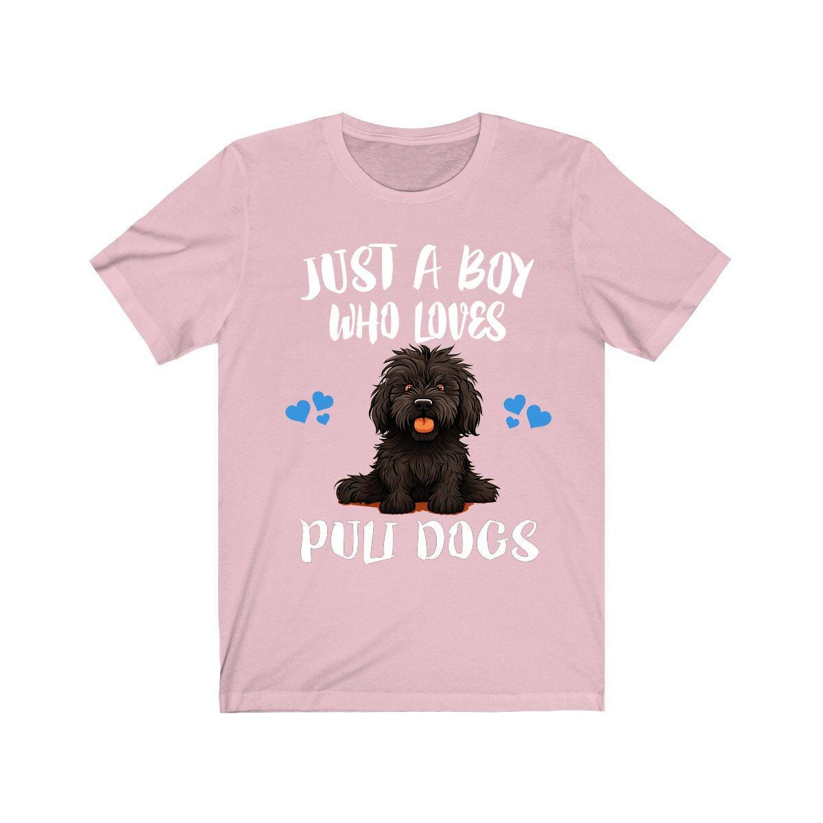 Just A Boy Who Loves Puli Dogs Shirt, Dog Lover Shirt, Puli Dog, Animal Toddler Infant Kids Gift T-Shirt Image 4